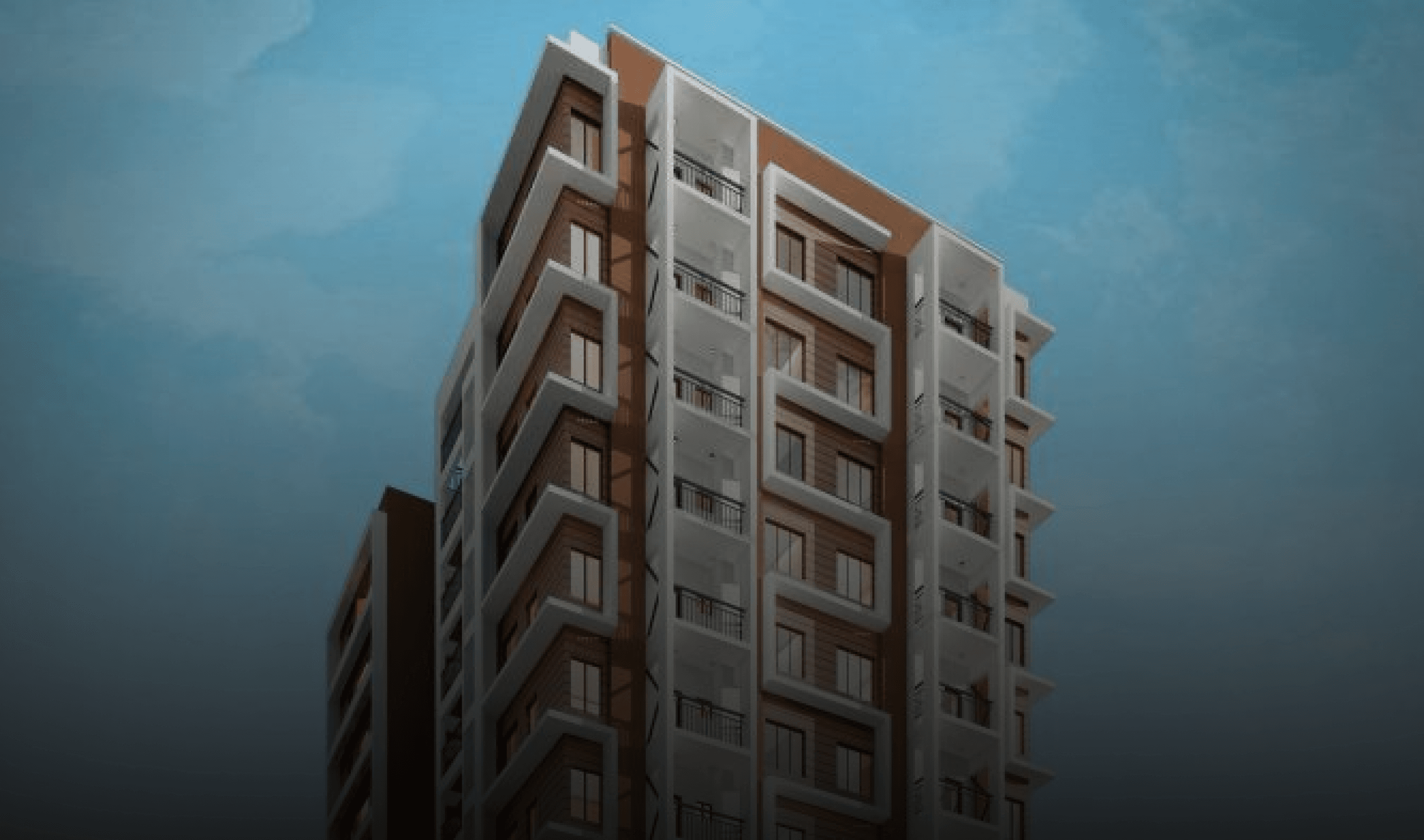 Hands holding holographic city buildings