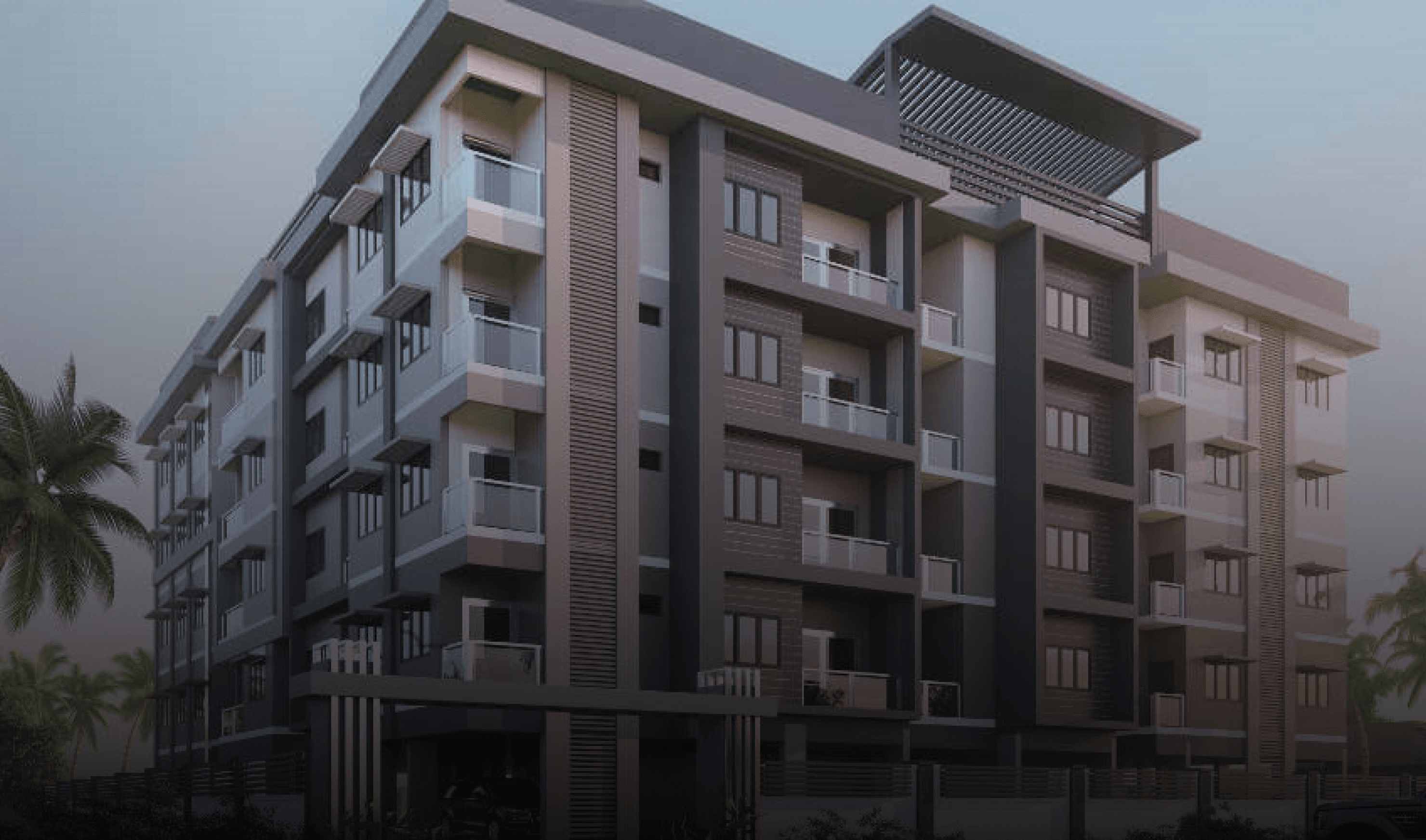 Hands holding holographic city buildings