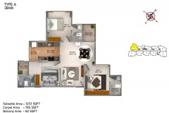 TYPE A 3BHK
